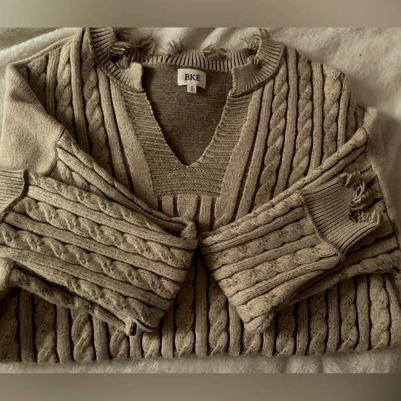 Vintage Green Sweater, Size Small, BKE - Picture 4 of 7